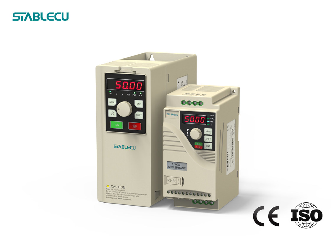 0.75KW Variable Frequency Inverter 1HP 3 Phase VFD ABS+PC Material